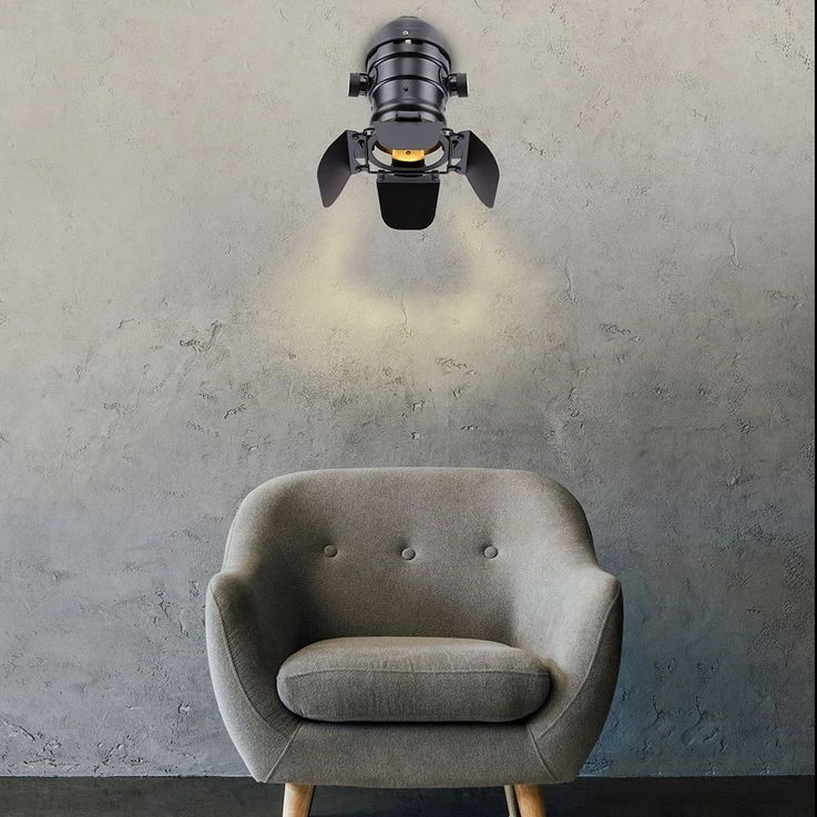 Verstellbarer Wandstrahler, Schwarz, Höhe 32 Cm – Bild 8