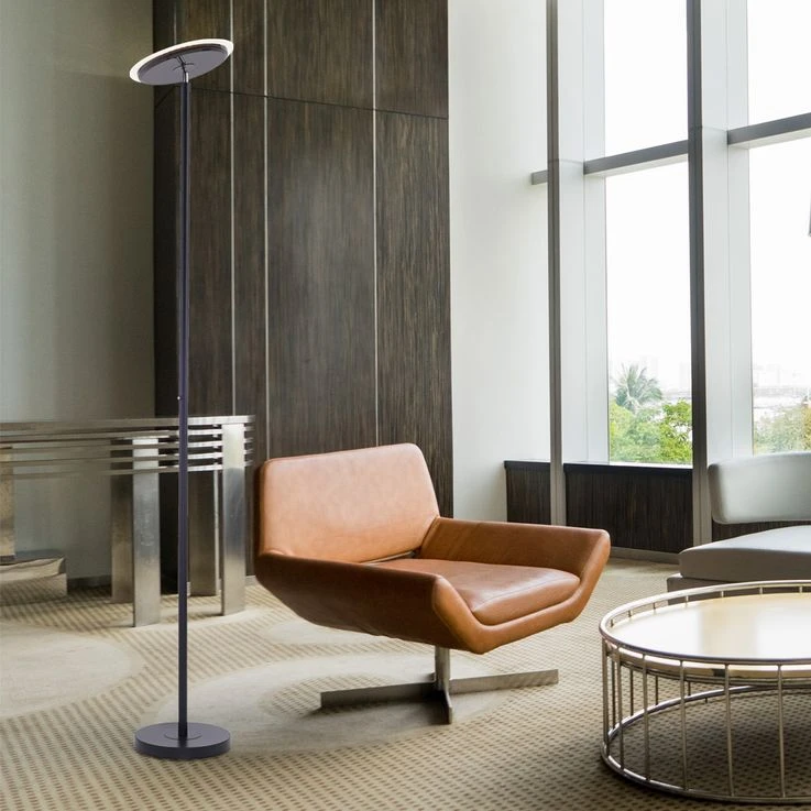 LED Deckenfluter, Schwarz, Touchdimmer, Höhe 181 Cm – Bild 3