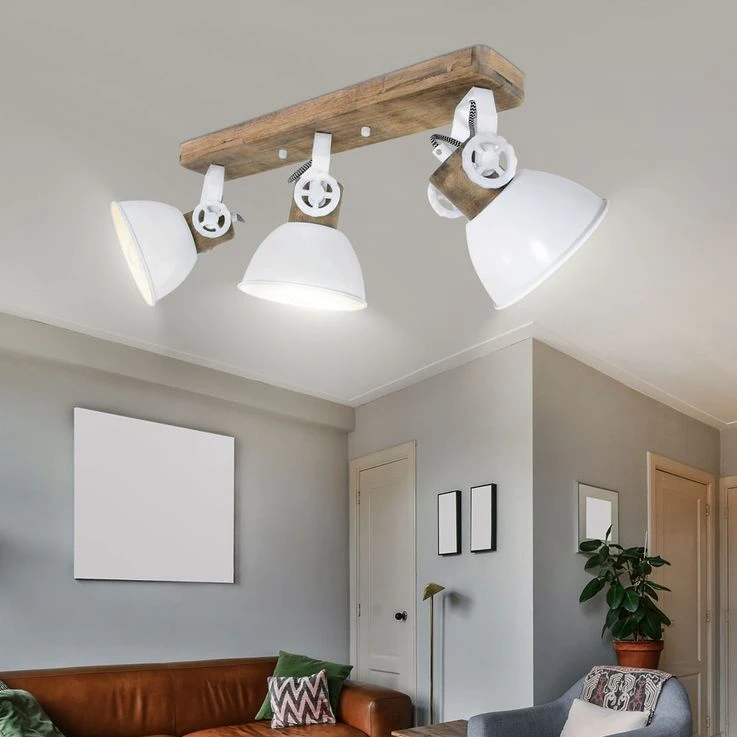 Deckenleuchte, Holz, Spot Verstellbar, L 59 Cm, GEARWOOD – Bild 7