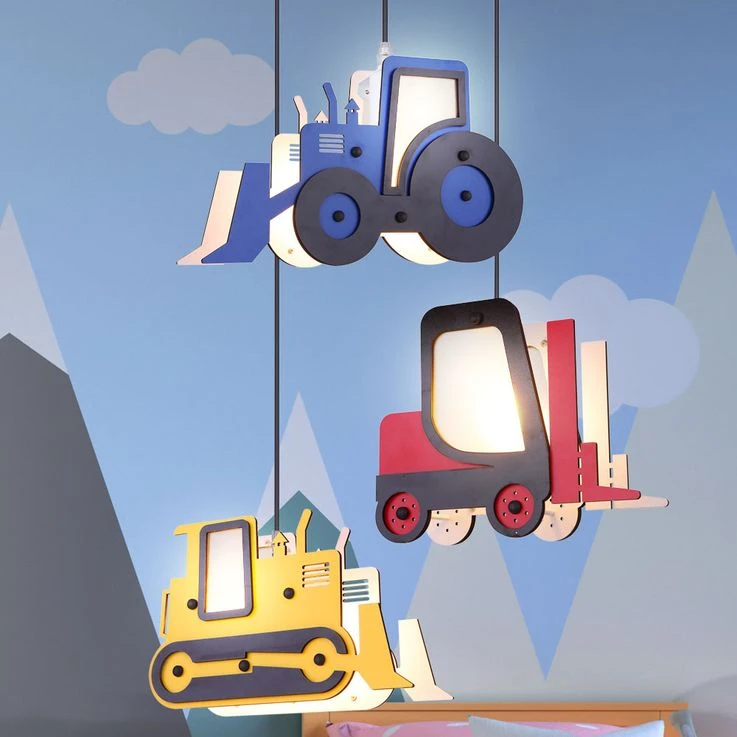 LED Hängeleuchte, Traktor, Stapler, Schubraupe H 120 Cm – Bild 7