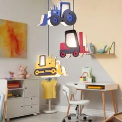 LED Hängeleuchte, Traktor, Stapler, Schubraupe H 120 Cm