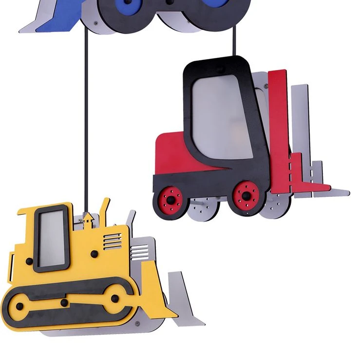 LED Hängeleuchte, Traktor, Stapler, Schubraupe H 120 Cm – Bild 16