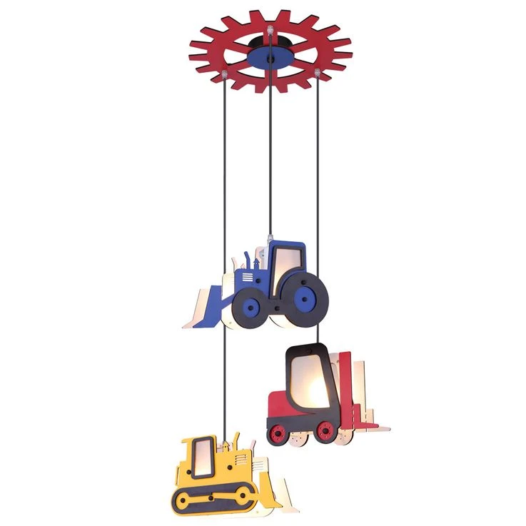 LED Hängeleuchte, Traktor, Stapler, Schubraupe H 120 Cm – Bild 18