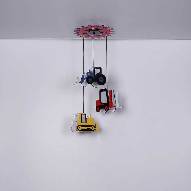 LED Hängeleuchte, Traktor, Stapler, Schubraupe H 120 Cm – Bild 13