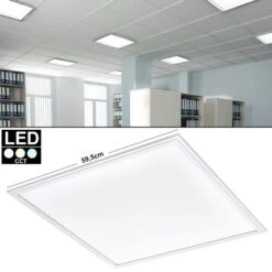 LED Auf-Einbau Panel, 4600 Lumen, Warm-neutralweiß, L 59,5, Cm, SALOBRENA-RW