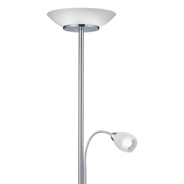 Deckenfluter, Lesespot, Flexo-Arm, Glas Weiß, H 180 Cm – Bild 7