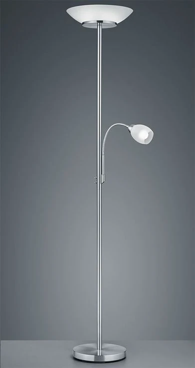 Deckenfluter, Lesespot, Flexo-Arm, Glas Weiß, H 180 Cm – Bild 6