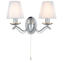 Wandleuchte, Schnurschirm, 37 Cm, ANDRETTI