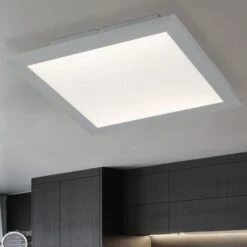 LED Deckenpanel, ALU, 1140 Lumen, Warmweiß, L 30 Cm, MARZO