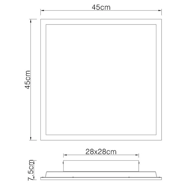 LED Aufbau Panel, Aluminium, 1500 Lumen, Warmweiß, L 45 Cm – Bild 20