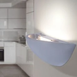 LED Wandleuchte, Beton Grau, 30 Cm