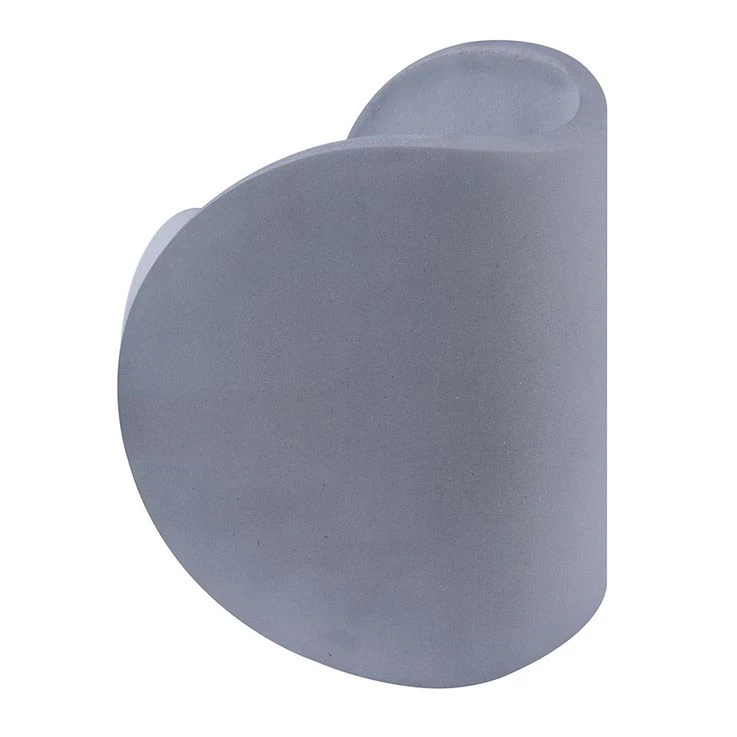 LED Wandleuchte, Beton, Grau, Halbrund, H 15,7 Cm – Bild 2