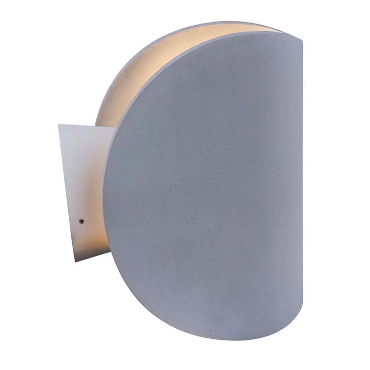 LED Wandleuchte, Beton, Grau, Halbrund, H 15,7 Cm – Bild 5