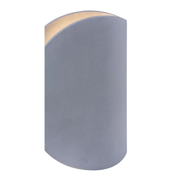 LED Wandleuchte, Beton, Grau, Halbrund, H 15,7 Cm – Bild 6
