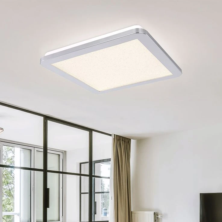 LED Deckenlampe, CCT, Kristalleffekt, IP44, H 3cm – Bild 3