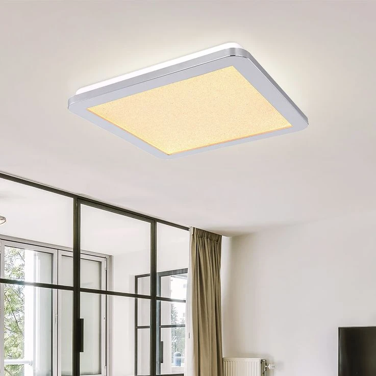 LED Deckenlampe, CCT, Kristalleffekt, IP44, H 3cm – Bild 5