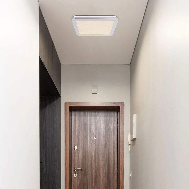 LED Deckenlampe, CCT, Kristalleffekt, IP44, H 3cm – Bild 6