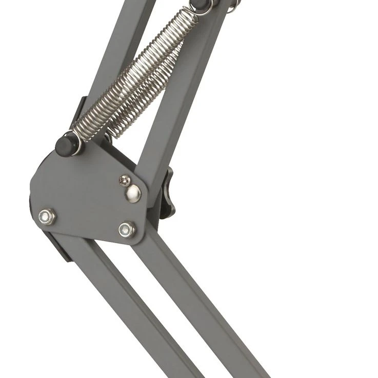 Tischleuchte, Gelenke Verstellbar, Grau, Höhe 52 Cm – Bild 5