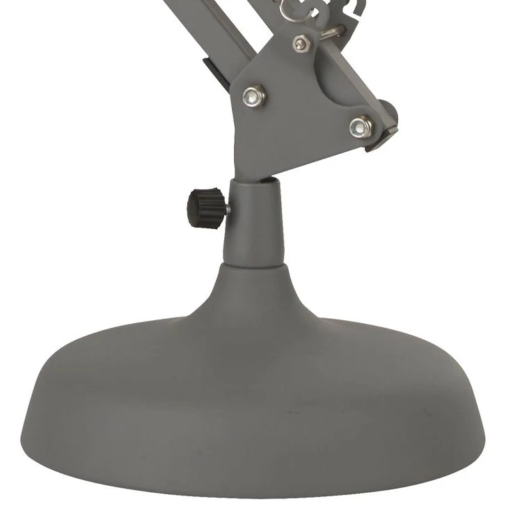 Tischleuchte, Gelenke Verstellbar, Grau, Höhe 52 Cm – Bild 6