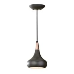 Pendelleuchte, Deckenlampe, Stahl Bronze, D 17,9 Cm