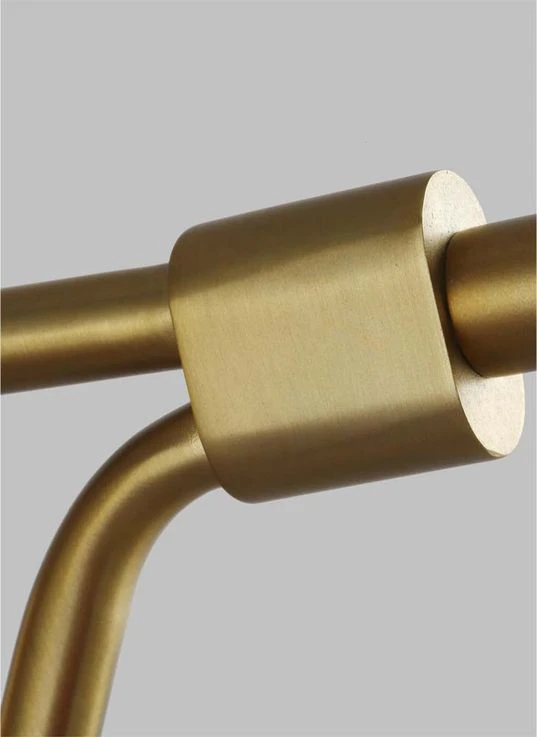 Wandlampe, Stahl, Schwarz Messing, H 27,3 Cm – Bild 3