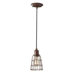 Pendellampe, Deckenlampe, Stahl, Bronze, D 13,2 Cm