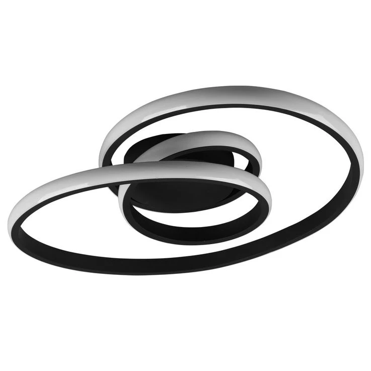 LED Deckenleuchte, Schwarz, Switch Dimmer, 53 Cm – Bild 2