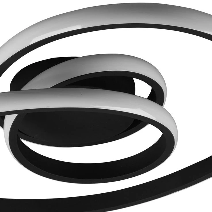 LED Deckenleuchte, Schwarz, Switch Dimmer, 53 Cm – Bild 3