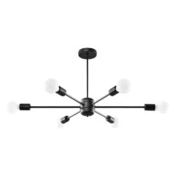 Deckenleuchte, Stahl, Schwarz, D 86,5 Cm