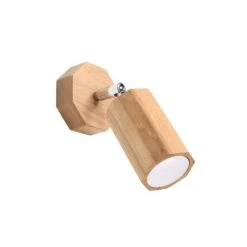 Wandleuchte, Holz, Eiche, Spot Beweglich