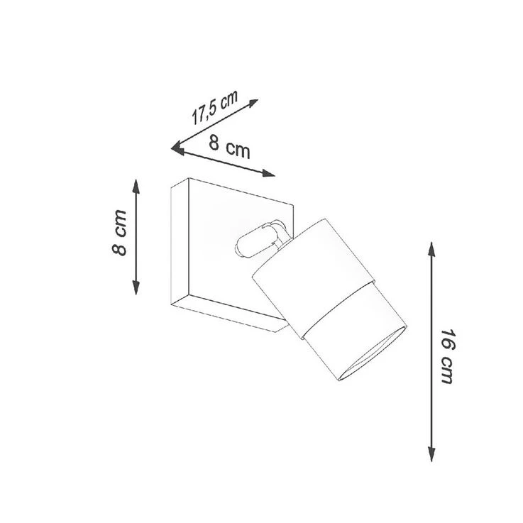 Wandleuchte, Stahl, Schwarz Chrome – Bild 2