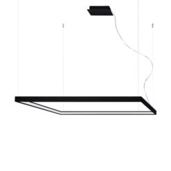 LED Hängeleuchte, Aluminium Schwarz, L 110 Cm