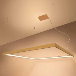 LED Hängeleuchte, Aluminium Gold , L 110 Cm